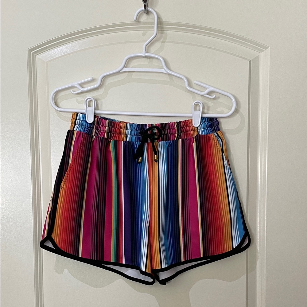 Colorful Striped Women's Shorts